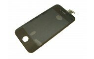 Дисплей для iPhone 4 + тачскрин черный с рамкой крепления